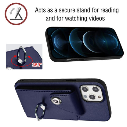 Organ Card Bag Ring Holder Phone Case, For iPhone 12 Pro, For iPhone 12 mini, For iPhone 11 Pro Max, For iPhone 11