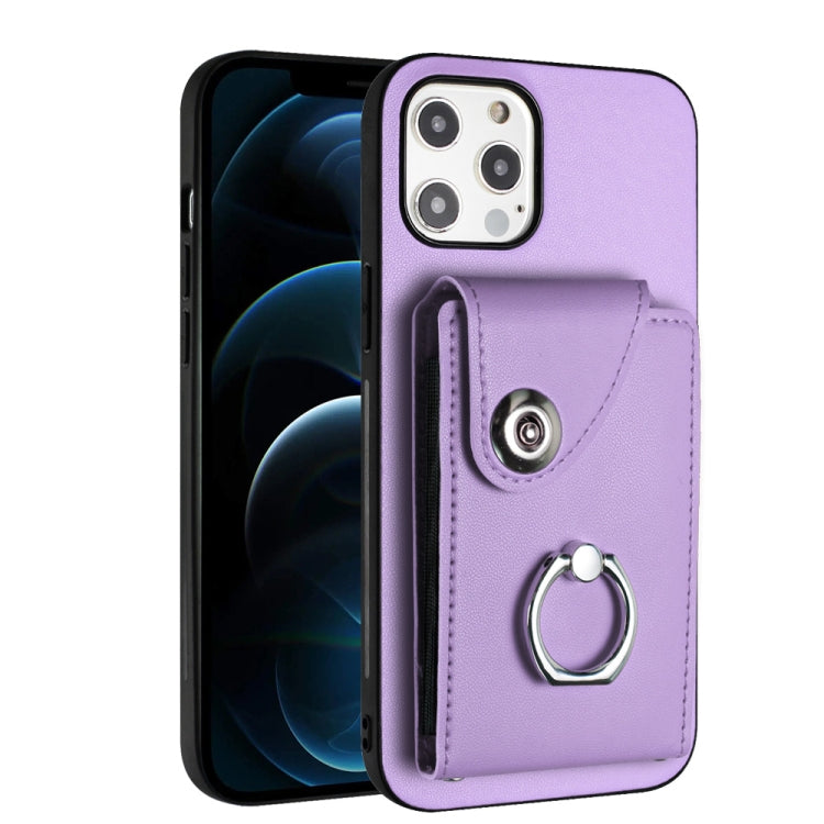Organ Card Bag Ring Holder Phone Case, For iPhone 12 Pro, For iPhone 12 mini, For iPhone 11 Pro Max, For iPhone 11