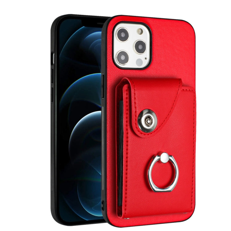 Organ Card Bag Ring Holder Phone Case, For iPhone 12 Pro, For iPhone 12 mini, For iPhone 11 Pro Max, For iPhone 11