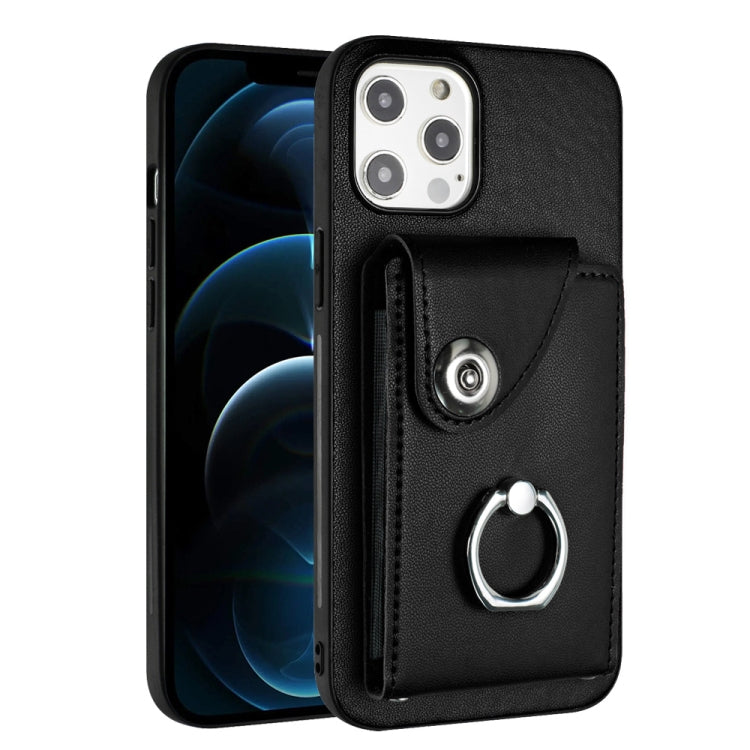 Organ Card Bag Ring Holder Phone Case, For iPhone 12 Pro, For iPhone 12 mini, For iPhone 11 Pro Max, For iPhone 11