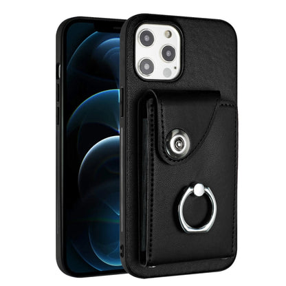Organ Card Bag Ring Holder Phone Case, For iPhone 12 Pro, For iPhone 12 mini, For iPhone 11 Pro Max, For iPhone 11