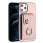 Organ Card Bag Ring Holder Phone Case, For iPhone 12 Pro, For iPhone 12 mini, For iPhone 11 Pro Max, For iPhone 11