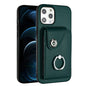 Organ Card Bag Ring Holder Phone Case, For iPhone 12 Pro, For iPhone 12 mini, For iPhone 11 Pro Max, For iPhone 11