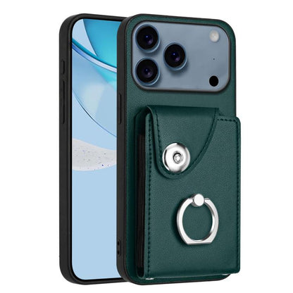 Organ Card Bag Ring Holder Phone Case, For iPhone 17e / 16e, For iPhone 17 Pro Max, For iPhone 17 Pro, For iPhone 17