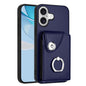 Organ Card Bag Ring Holder Phone Case, For iPhone 17e / 16e, For iPhone 17 Pro Max, For iPhone 17 Pro, For iPhone 17
