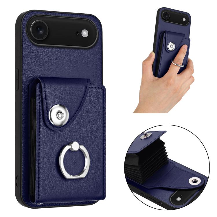 Organ Card Bag Ring Holder Phone Case, For iPhone Air, For iPhone 16 Pro Max, For iPhone 16 Pro, For iPhone 16 Plus