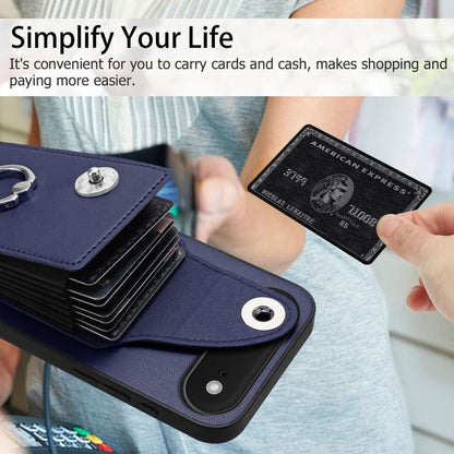 Organ Card Bag Ring Holder Phone Case, For iPhone Air, For iPhone 16 Pro Max, For iPhone 16 Pro, For iPhone 16 Plus