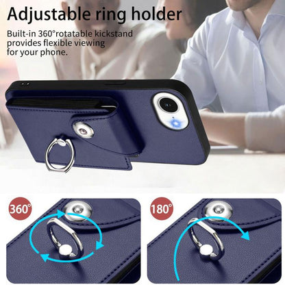 Organ Card Bag Ring Holder Phone Case, For iPhone 17e / 16e, For iPhone 17 Pro Max, For iPhone 17 Pro, For iPhone 17