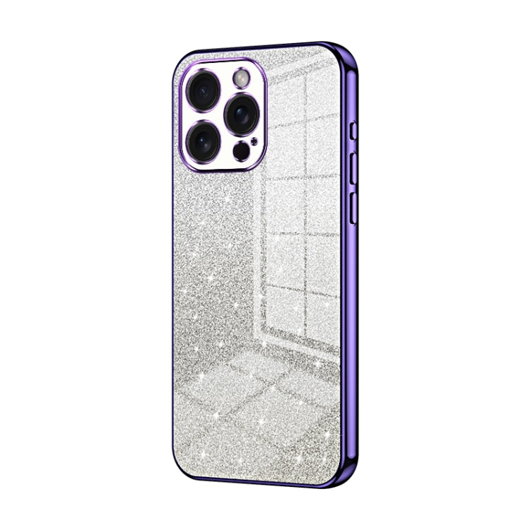 Gradient Glitter Powder Electroplated Phone Case, For iPhone 15 Pro Max, For iPhone 15 Pro, For iPhone 15 Plus