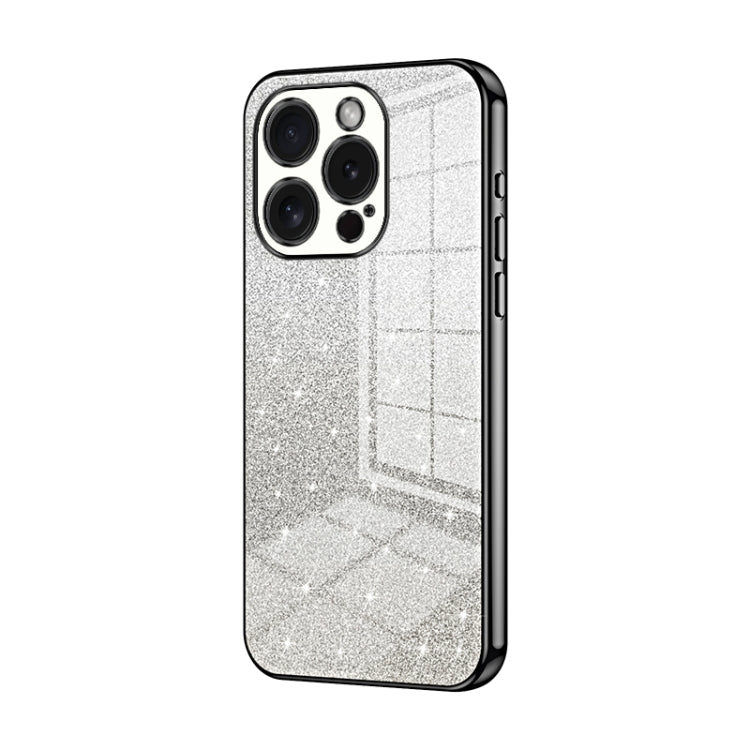 Gradient Glitter Powder Electroplated Phone Case, For iPhone 15 Pro Max, For iPhone 15 Pro, For iPhone 15 Plus