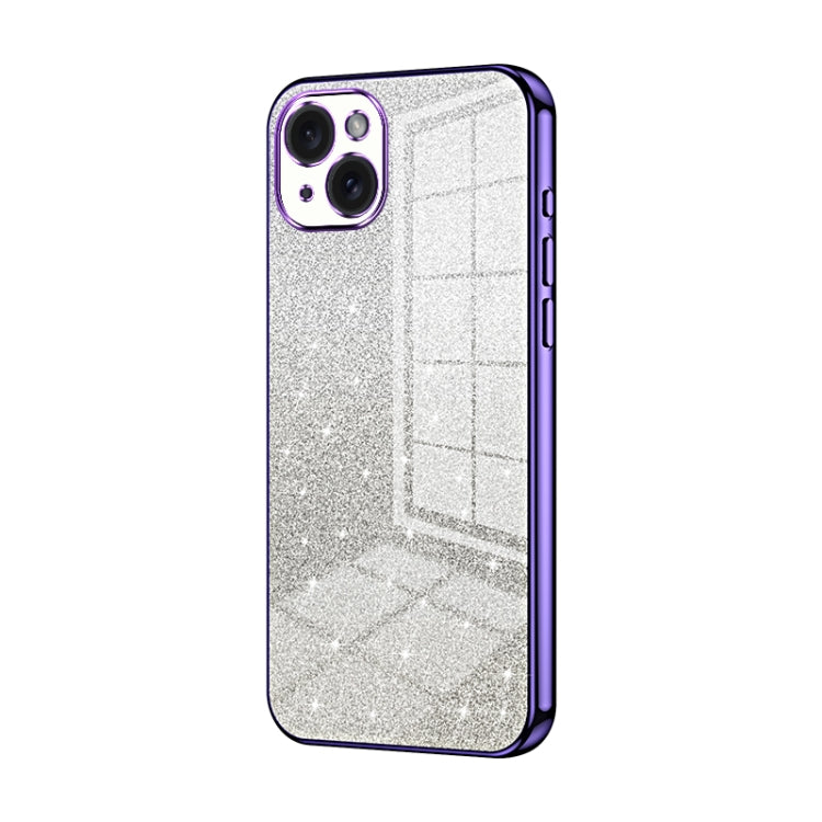 Gradient Glitter Powder Electroplated Phone Case, For iPhone 15 Pro Max, For iPhone 15 Pro, For iPhone 15 Plus