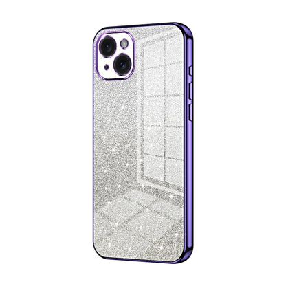 Gradient Glitter Powder Electroplated Phone Case, For iPhone 15 Pro Max, For iPhone 15 Pro, For iPhone 15 Plus
