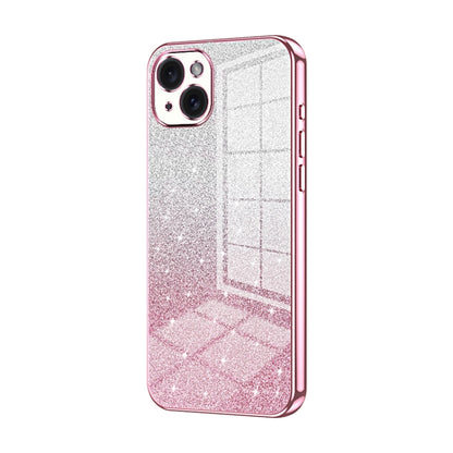 Gradient Glitter Powder Electroplated Phone Case, For iPhone 15 Pro Max, For iPhone 15 Pro, For iPhone 15 Plus