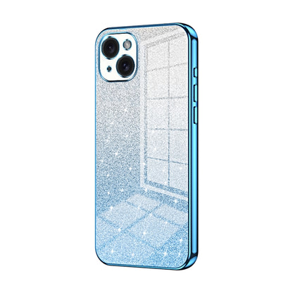 Gradient Glitter Powder Electroplated Phone Case, For iPhone 15 Pro Max, For iPhone 15 Pro, For iPhone 15 Plus