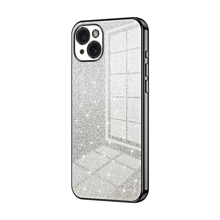 Gradient Glitter Powder Electroplated Phone Case, For iPhone 15 Pro Max, For iPhone 15 Pro, For iPhone 15 Plus