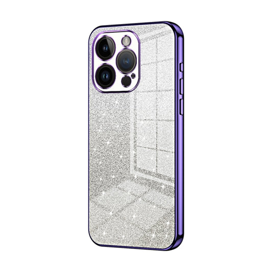 Gradient Glitter Powder Electroplated Phone Case, For iPhone 14 Pro, For iPhone 14 Pro Max, For iPhone SE 2022 / 2020 / 8 / 7