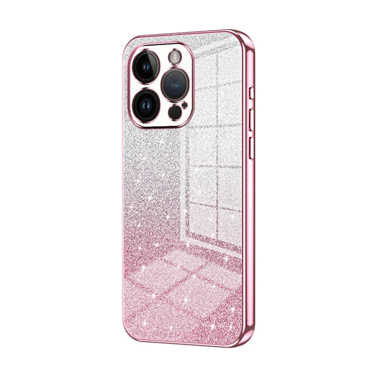 Gradient Glitter Powder Electroplated Phone Case, For iPhone 14 Pro, For iPhone 14 Pro Max, For iPhone SE 2022 / 2020 / 8 / 7