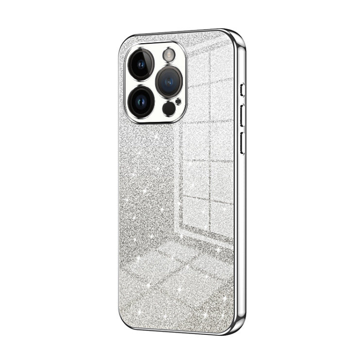 Gradient Glitter Powder Electroplated Phone Case, For iPhone 14 Pro, For iPhone 14 Pro Max, For iPhone SE 2022 / 2020 / 8 / 7