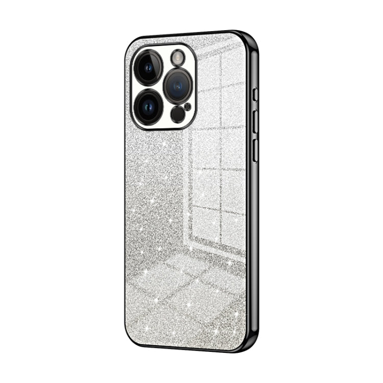 Gradient Glitter Powder Electroplated Phone Case, For iPhone 14 Pro, For iPhone 14 Pro Max, For iPhone SE 2022 / 2020 / 8 / 7