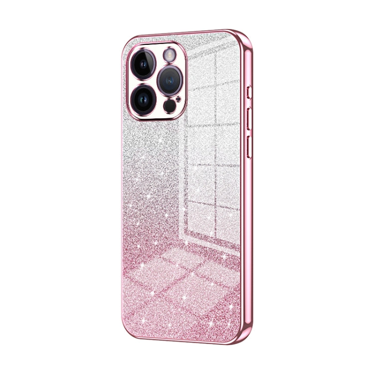 Gradient Glitter Powder Electroplated Phone Case, For iPhone 14 Pro, For iPhone 14 Pro Max, For iPhone SE 2022 / 2020 / 8 / 7
