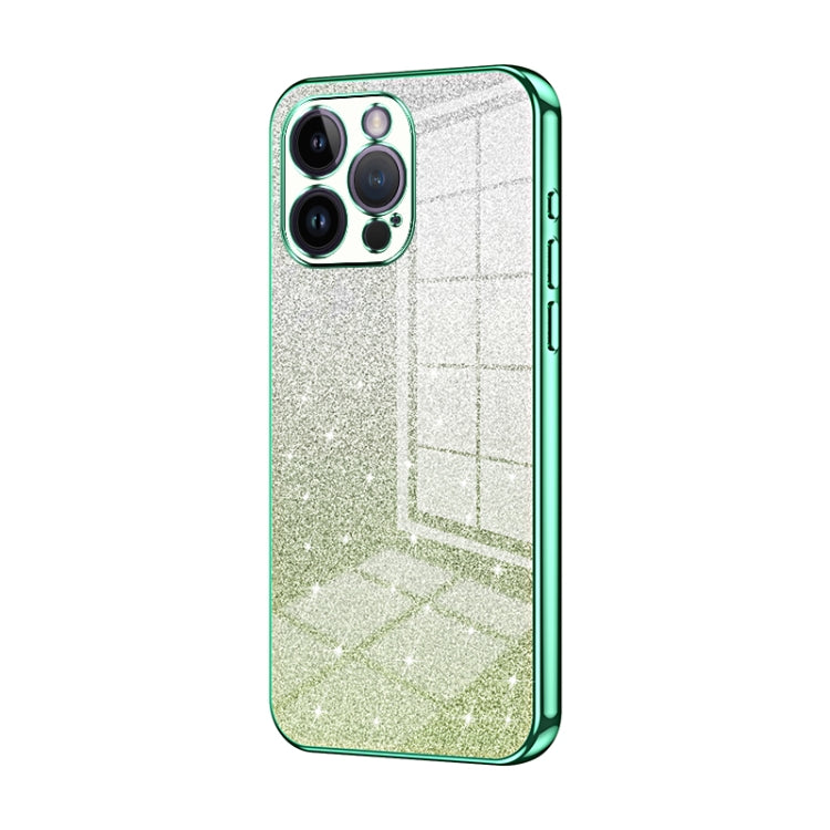Gradient Glitter Powder Electroplated Phone Case, For iPhone 14 Pro, For iPhone 14 Pro Max, For iPhone SE 2022 / 2020 / 8 / 7