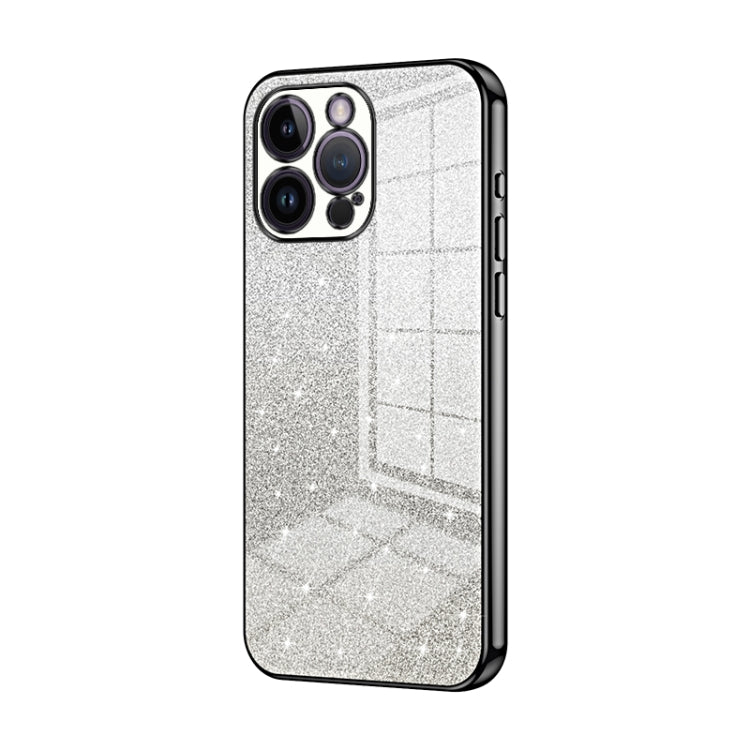Gradient Glitter Powder Electroplated Phone Case, For iPhone 14 Pro, For iPhone 14 Pro Max, For iPhone SE 2022 / 2020 / 8 / 7