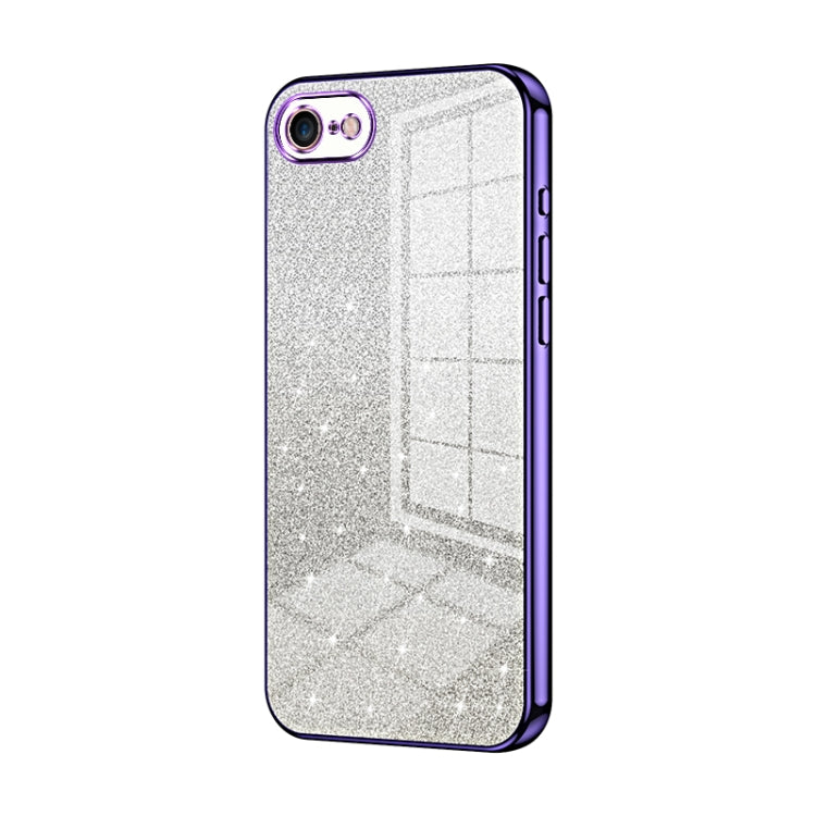 Gradient Glitter Powder Electroplated Phone Case, For iPhone 14 Pro, For iPhone 14 Pro Max, For iPhone SE 2022 / 2020 / 8 / 7