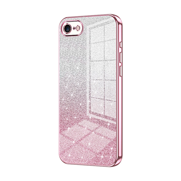 Gradient Glitter Powder Electroplated Phone Case, For iPhone 14 Pro, For iPhone 14 Pro Max, For iPhone SE 2022 / 2020 / 8 / 7