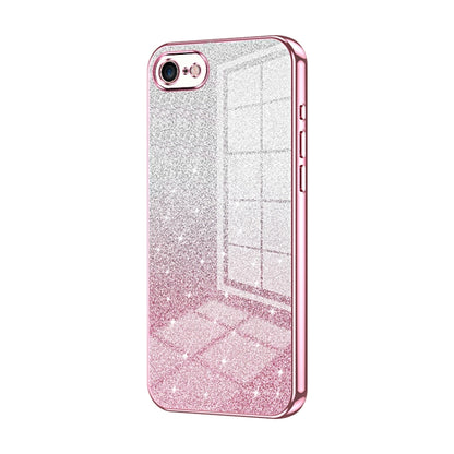 Gradient Glitter Powder Electroplated Phone Case, For iPhone 14 Pro, For iPhone 14 Pro Max, For iPhone SE 2022 / 2020 / 8 / 7