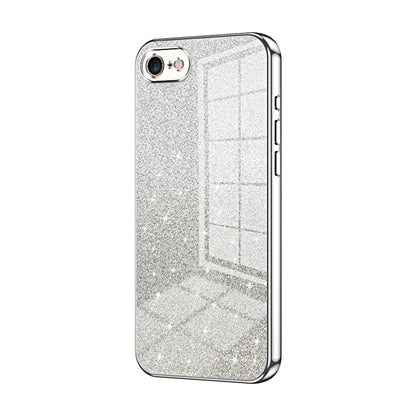 Gradient Glitter Powder Electroplated Phone Case, For iPhone 14 Pro, For iPhone 14 Pro Max, For iPhone SE 2022 / 2020 / 8 / 7