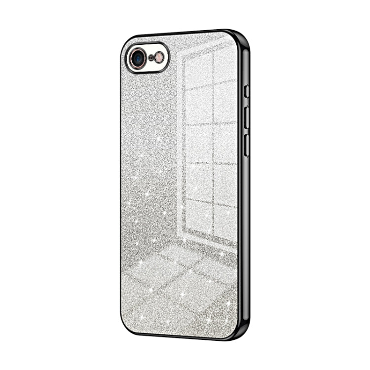 Gradient Glitter Powder Electroplated Phone Case, For iPhone 14 Pro, For iPhone 14 Pro Max, For iPhone SE 2022 / 2020 / 8 / 7