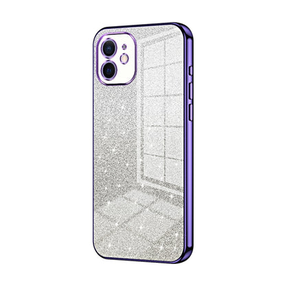 Gradient Glitter Powder Electroplated Phone Case, For iPhone 12, For iPhone 12 Pro Max, For iPhone 12 Pro