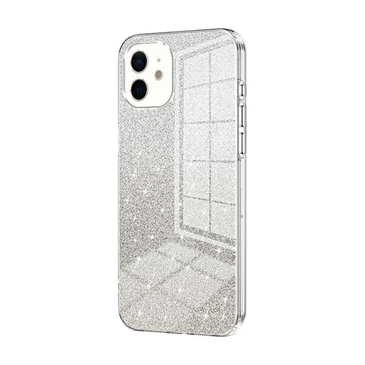 Gradient Glitter Powder Electroplated Phone Case, For iPhone 12, For iPhone 12 Pro Max, For iPhone 12 Pro