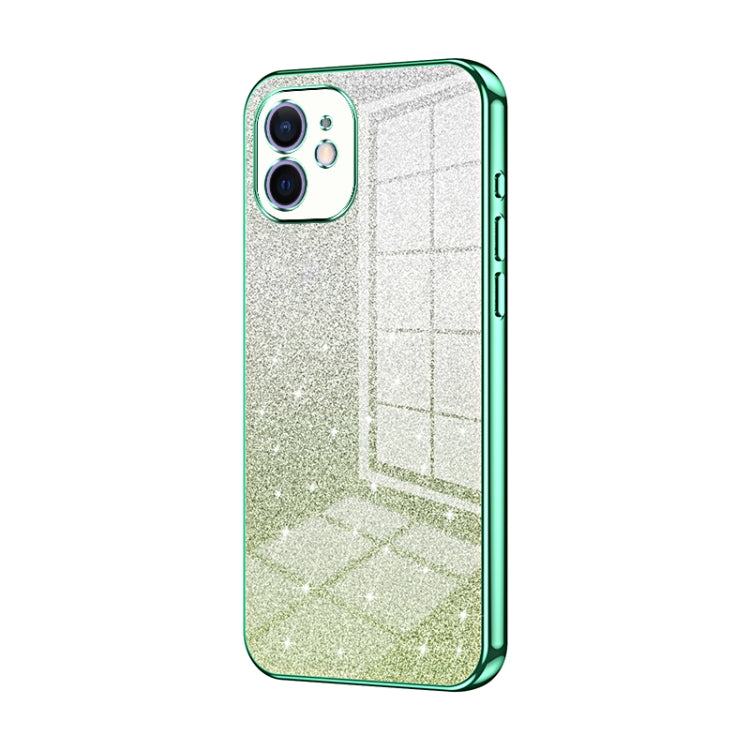 Gradient Glitter Powder Electroplated Phone Case, For iPhone 12, For iPhone 12 Pro Max, For iPhone 12 Pro