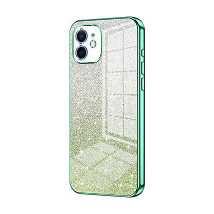 Gradient Glitter Powder Electroplated Phone Case, For iPhone 12, For iPhone 12 Pro Max, For iPhone 12 Pro