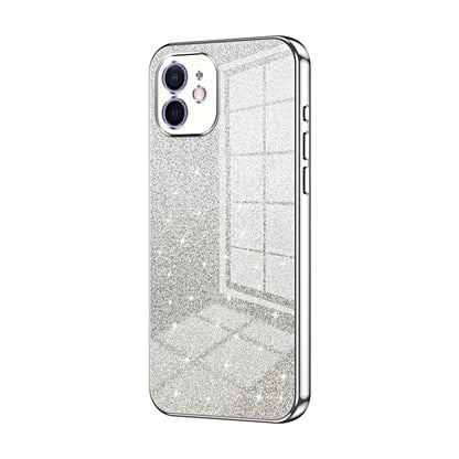 Gradient Glitter Powder Electroplated Phone Case, For iPhone 12, For iPhone 12 Pro Max, For iPhone 12 Pro