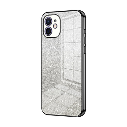 Gradient Glitter Powder Electroplated Phone Case, For iPhone 12, For iPhone 12 Pro Max, For iPhone 12 Pro