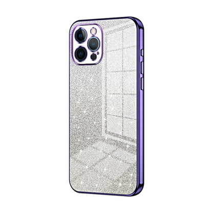 Gradient Glitter Powder Electroplated Phone Case, For iPhone 12, For iPhone 12 Pro Max, For iPhone 12 Pro