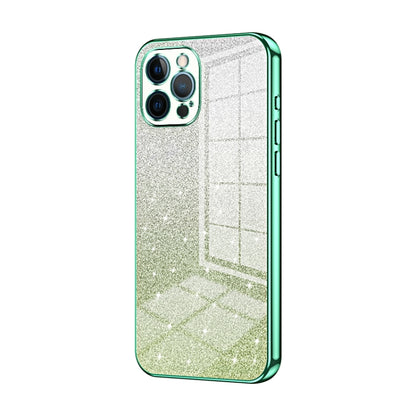 Gradient Glitter Powder Electroplated Phone Case, For iPhone 12, For iPhone 12 Pro Max, For iPhone 12 Pro
