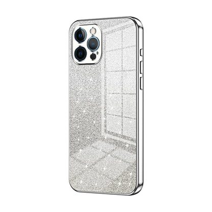 Gradient Glitter Powder Electroplated Phone Case, For iPhone 12, For iPhone 12 Pro Max, For iPhone 12 Pro