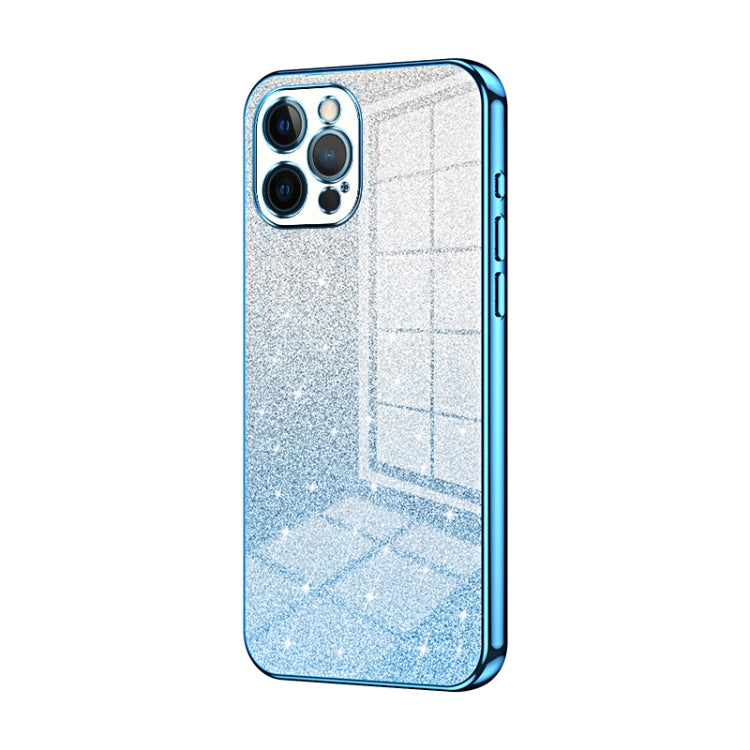 Gradient Glitter Powder Electroplated Phone Case, For iPhone 12, For iPhone 12 Pro Max, For iPhone 12 Pro