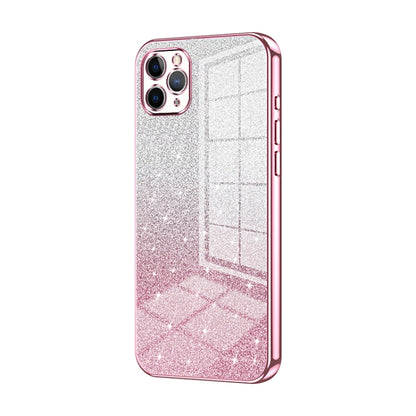 Gradient Glitter Powder Electroplated Phone Case, For iPhone 11 Pro Max, For iPhone 11, For iPhone 11 Pro
