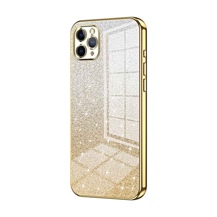 Gradient Glitter Powder Electroplated Phone Case, For iPhone 11 Pro Max, For iPhone 11, For iPhone 11 Pro