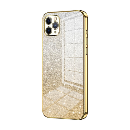 Gradient Glitter Powder Electroplated Phone Case, For iPhone 11 Pro Max, For iPhone 11, For iPhone 11 Pro