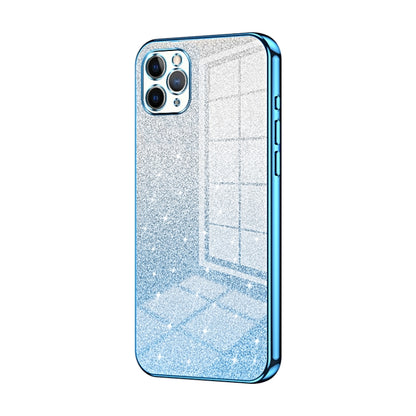 Gradient Glitter Powder Electroplated Phone Case, For iPhone 11 Pro Max, For iPhone 11, For iPhone 11 Pro