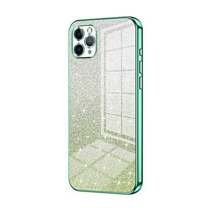 Gradient Glitter Powder Electroplated Phone Case, For iPhone 11 Pro Max, For iPhone 11, For iPhone 11 Pro