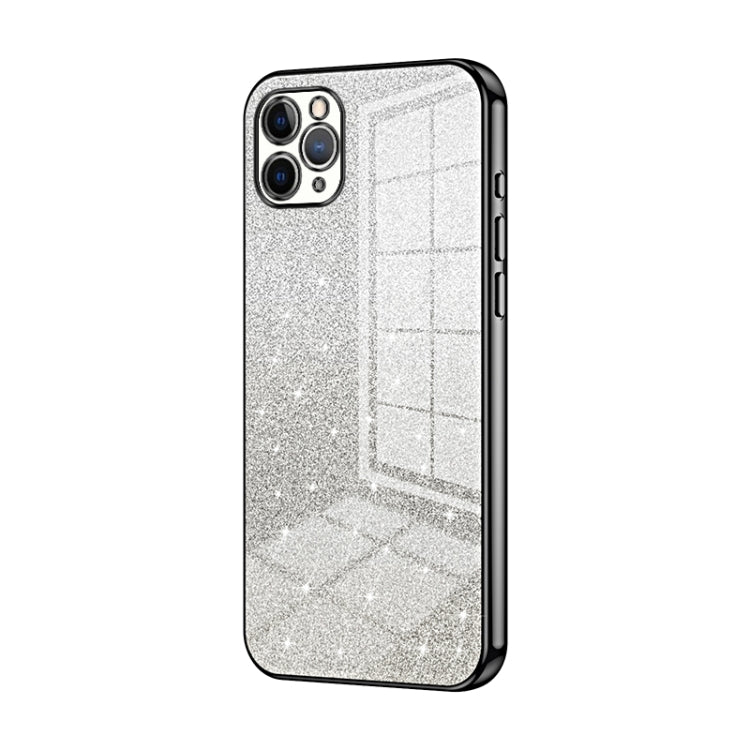 Gradient Glitter Powder Electroplated Phone Case, For iPhone 11 Pro Max, For iPhone 11, For iPhone 11 Pro