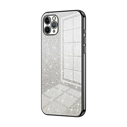 Gradient Glitter Powder Electroplated Phone Case, For iPhone 11 Pro Max, For iPhone 11, For iPhone 11 Pro