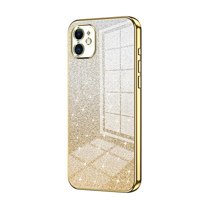 Gradient Glitter Powder Electroplated Phone Case, For iPhone 11 Pro Max, For iPhone 11, For iPhone 11 Pro