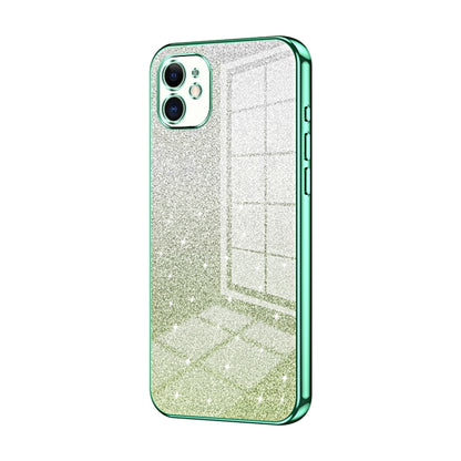 Gradient Glitter Powder Electroplated Phone Case, For iPhone 11 Pro Max, For iPhone 11, For iPhone 11 Pro